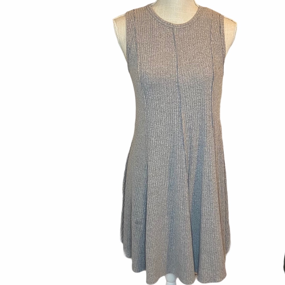 Peach Love California Grey Knit Pullover Dress